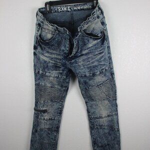 Raw X, Jeans, Men's 34 by 32, blue, MINIMAL USE
